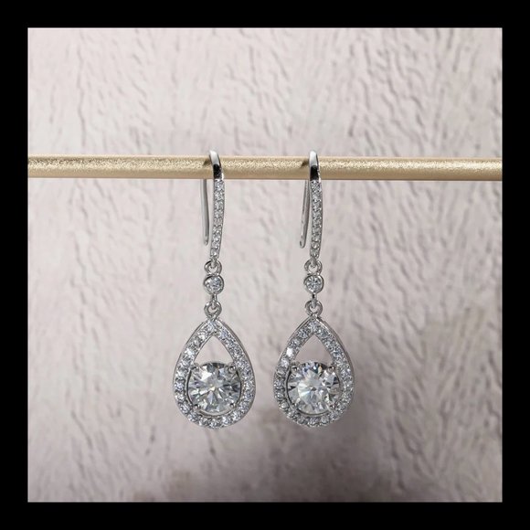 Certified 2ct. t.w. Diamond Brilliant Cut Dangle Earrings - Picture 6 of 16